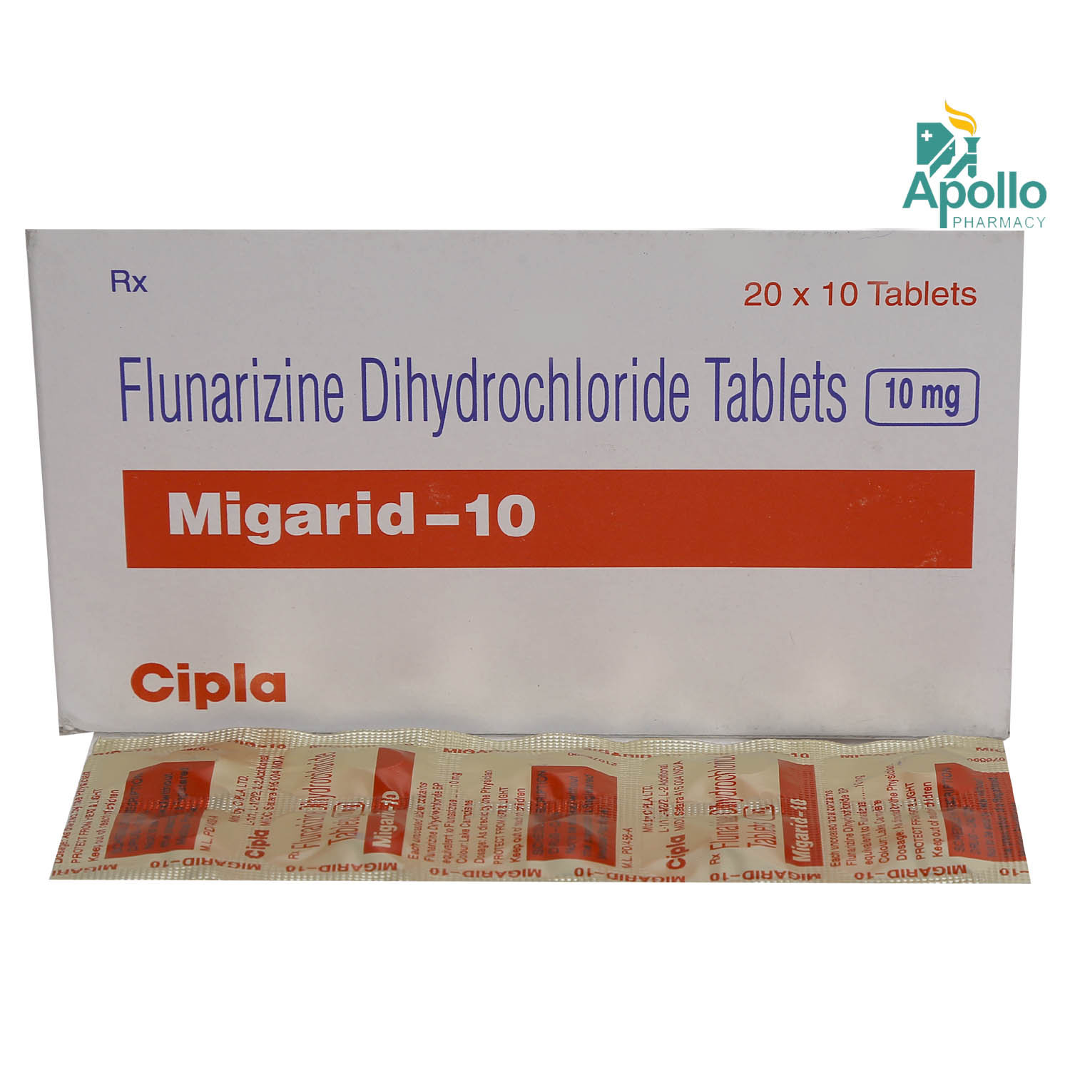 Migarid 10 Tablet 10's, Pack of 10 TABLETS Migarid 10 Tablet 10's, Pack of 10 TABLETS