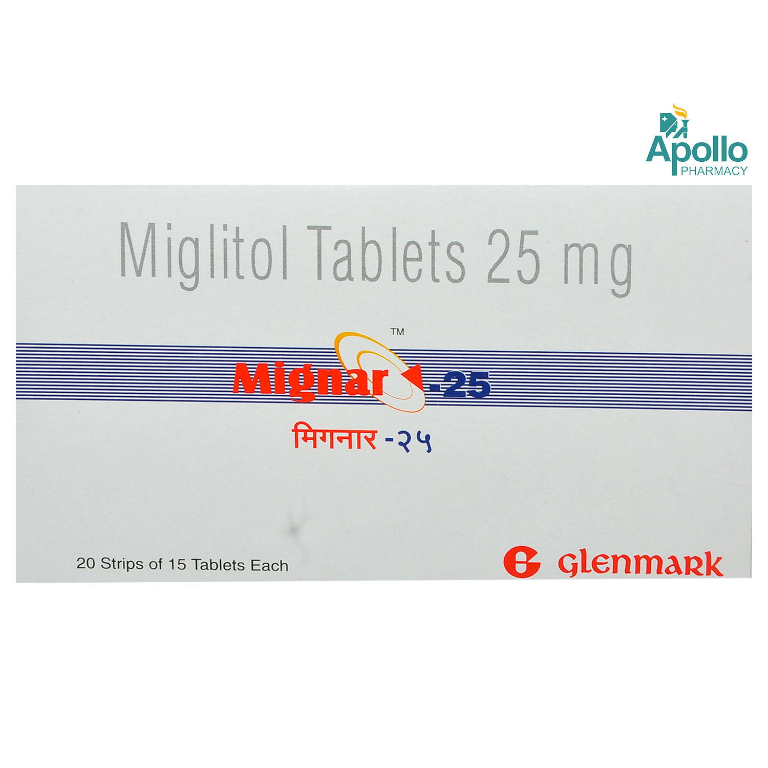 MIGNAR 25MG TABLET, Pack of 15 TABLETS MIGNAR 25MG TABLET, Pack of 15 TABLETS