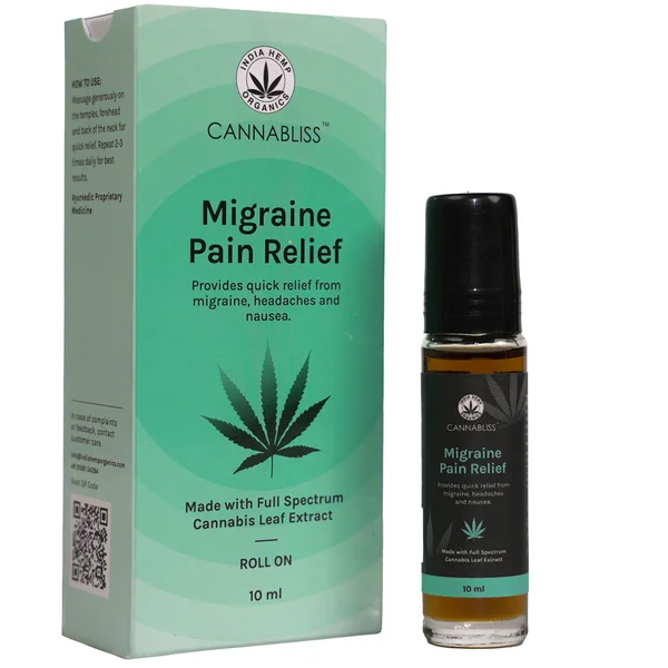 Cannabliss Migraine Pain Relief Oil, 10 ml, Pack of 1