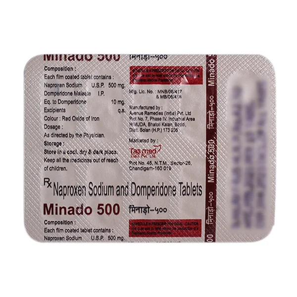 Minado 500 Tablet 10's, Pack of 10 TABLETS