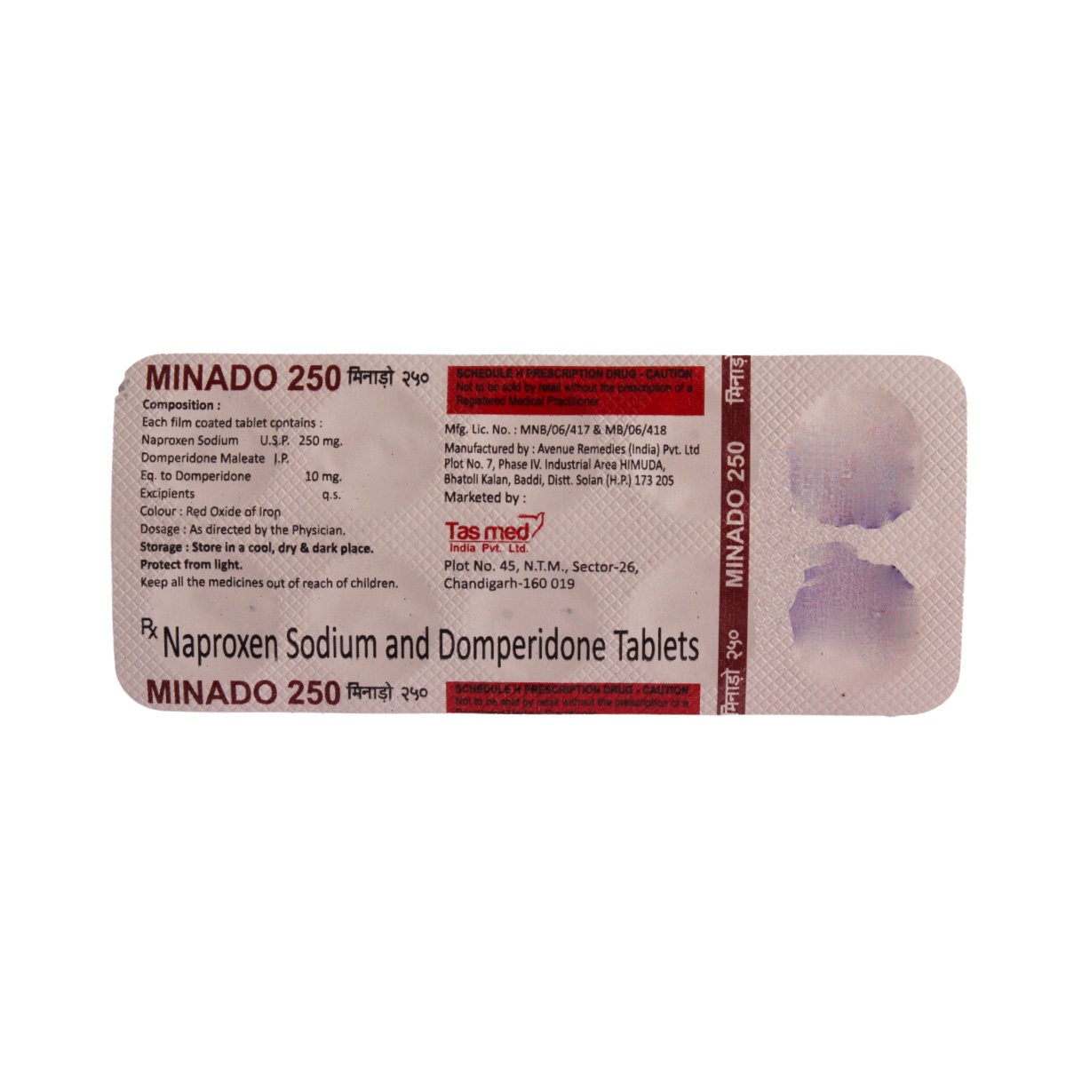 Minado 250 Tablet 10's, Pack of 10 TABLETS Minado 250 Tablet 10's, Pack of 10 TABLETS
