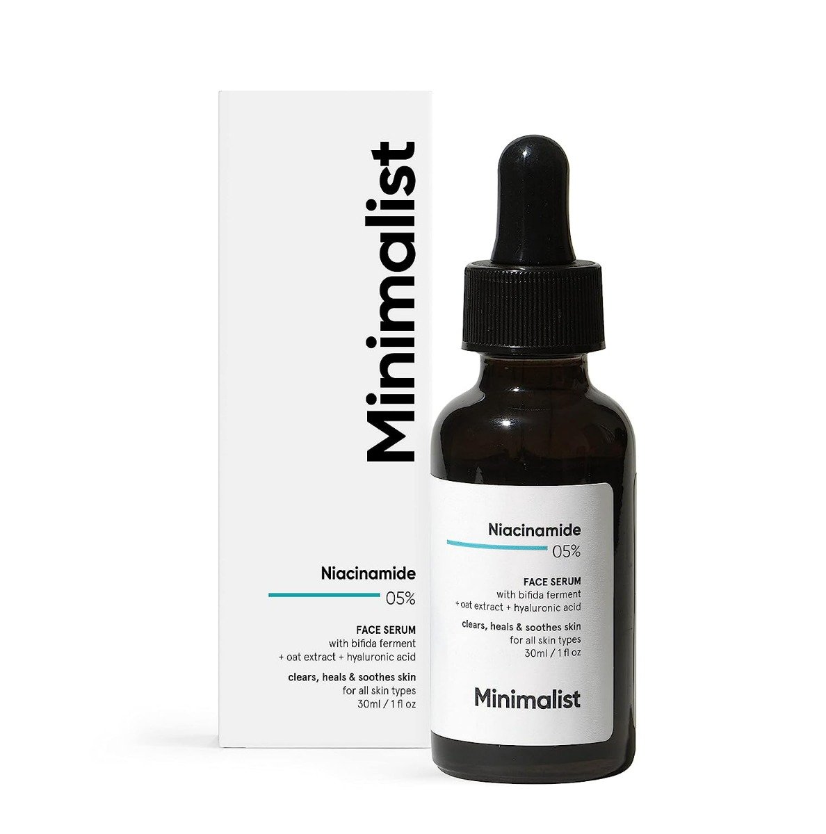 Minimalist 05% Niacinamide Face Serum 30 ml | Reduces Dullness and Acne Spots, Pack of 1 Minimalist 05% Niacinamide Face Serum 30 ml | Reduces Dullness and Acne Spots, Pack of 1