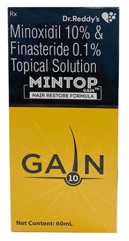 Mintop Gain 10% Topical Solution 60 ml, Pack of 1 SOLUTION Mintop Gain 10% Topical Solution 60 ml, Pack of 1 SOLUTION