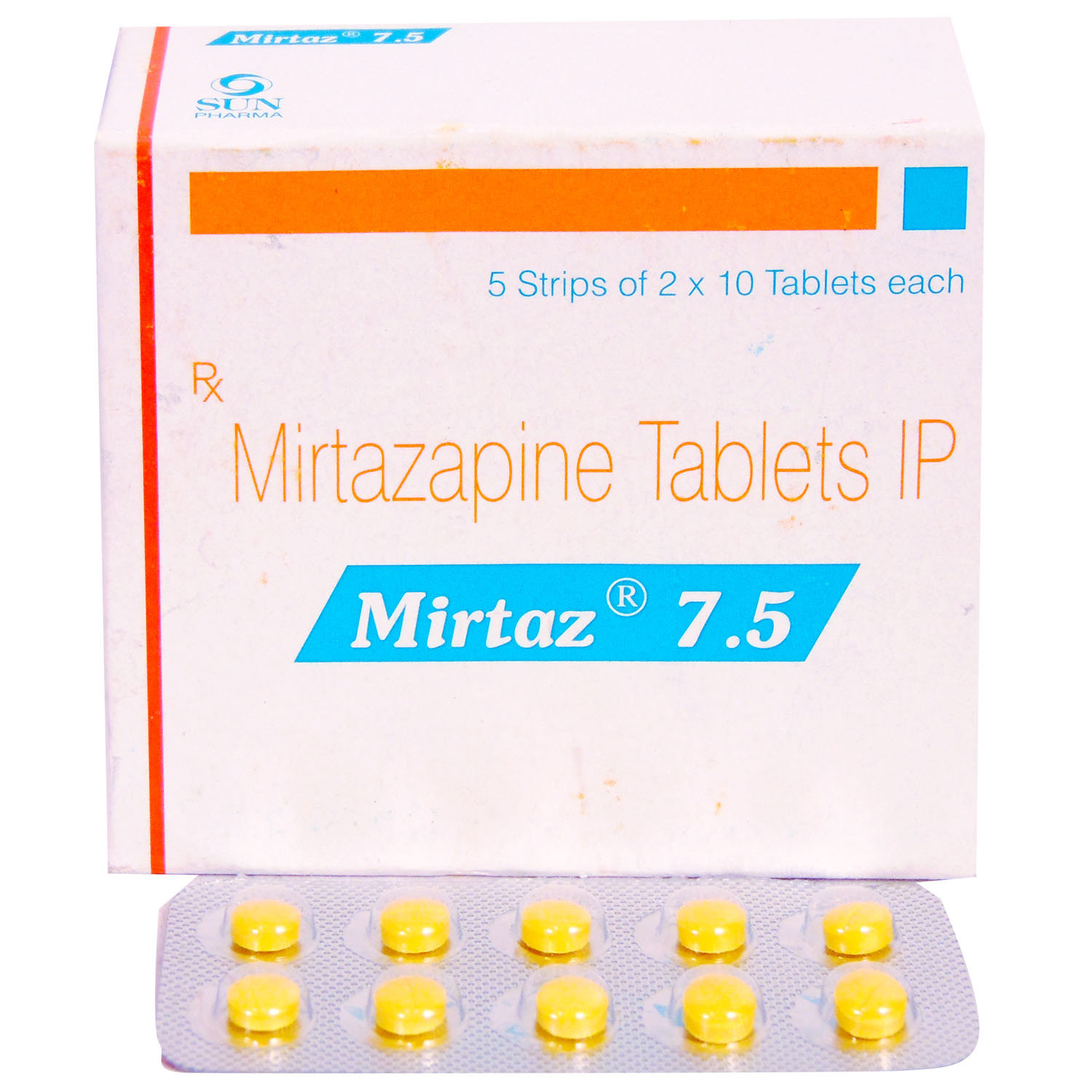 Mirtaz 7.5 Tablet 10's, Pack of 10 TABLETS Mirtaz 7.5 Tablet 10's, Pack of 10 TABLETS
