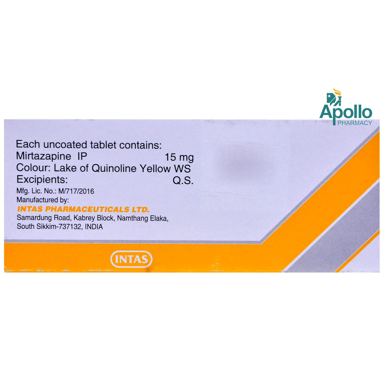 Mirnite Mel 15 mg Tablet 10's, Pack of 10 TABLETS Mirnite Mel 15 mg Tablet 10's, Pack of 10 TABLETS