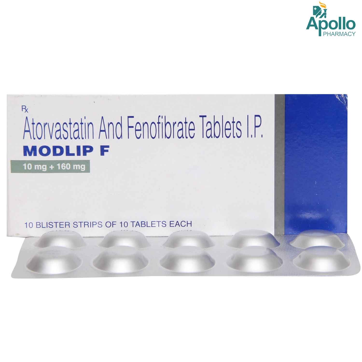 Modlip F Tablet 10's, Pack of 10 TABLETS Modlip F Tablet 10's, Pack of 10 TABLETS