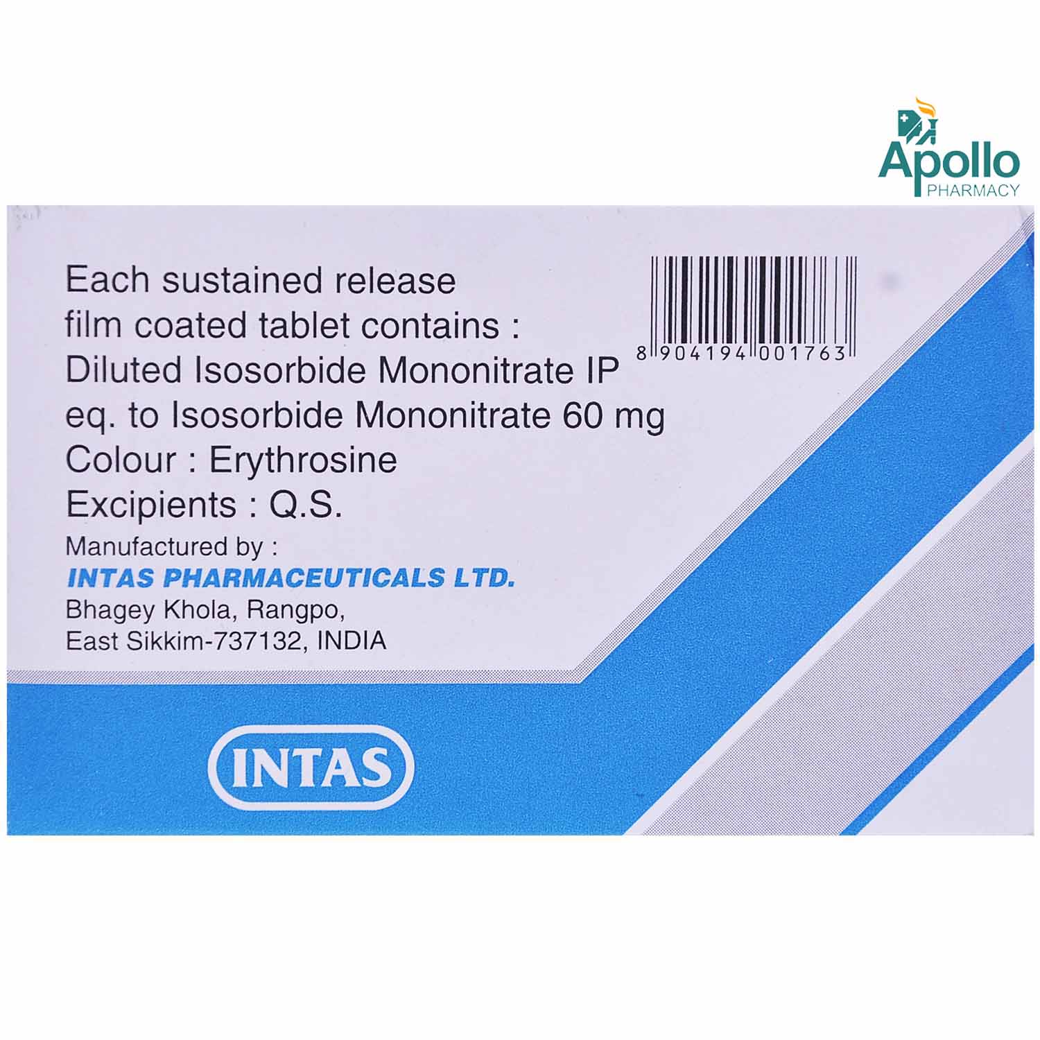 Monit SR 60 Tablet 10's, Pack of 10 TABLETS Monit SR 60 Tablet 10's, Pack of 10 TABLETS