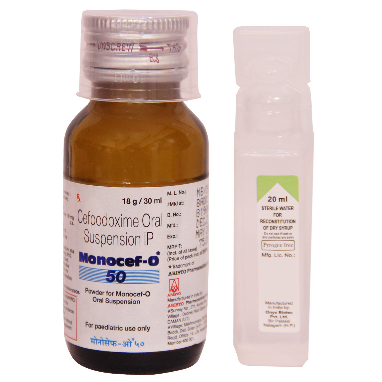 Monocef O 50 Suspension 30 ml, Pack of 1 Suspension Monocef O 50 Suspension 30 ml, Pack of 1 Suspension