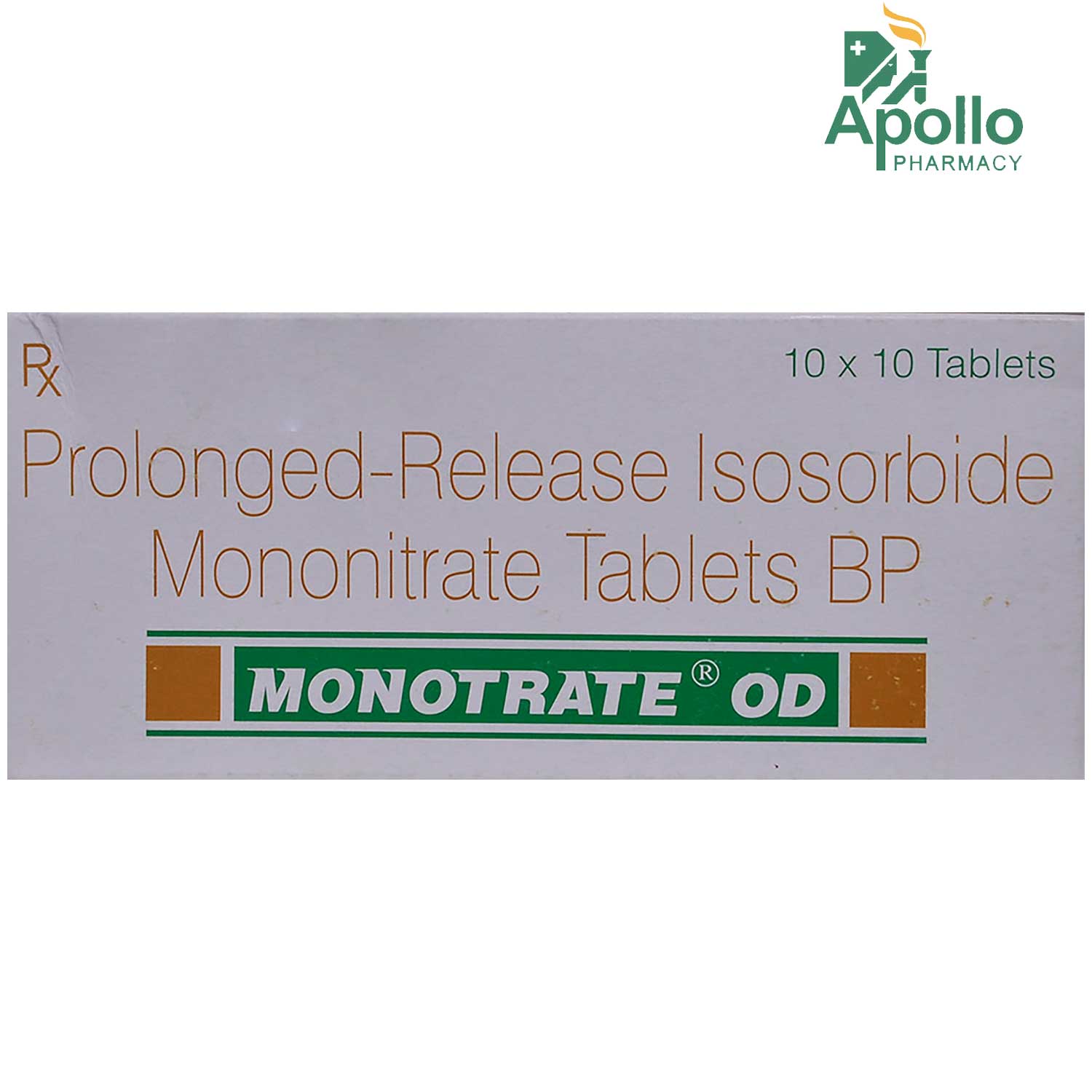 Monotrate OD Tablet 10's, Pack of 10 TabletS Monotrate OD Tablet 10's, Pack of 10 TabletS