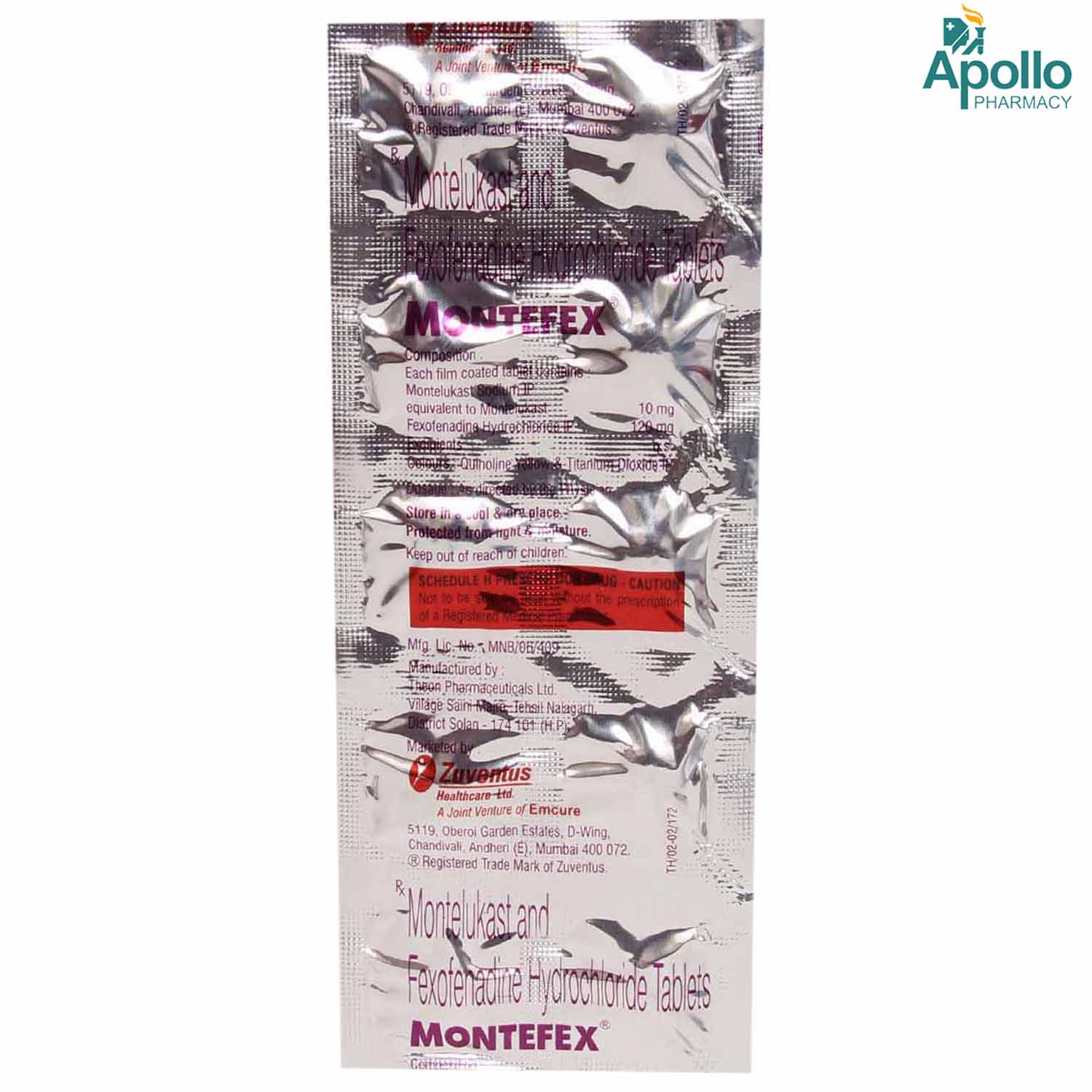 Montefex Tablet 10's, Pack of 10 TabletS Montefex Tablet 10's, Pack of 10 TabletS