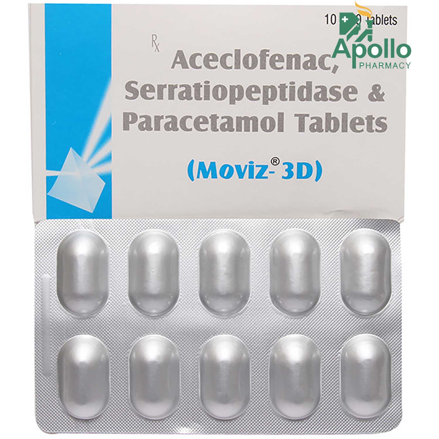 Moviz-3D Tablet 10's, Pack of 10 TABLETS Moviz-3D Tablet 10's, Pack of 10 TABLETS