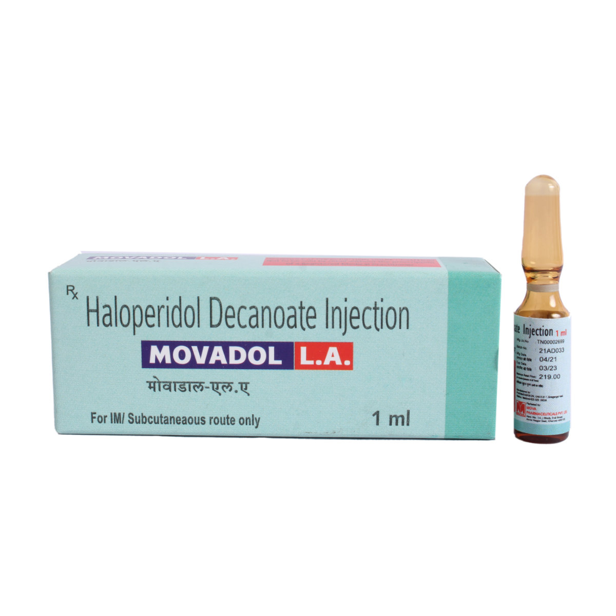 Movadol LA Injection 1 ml, Pack of 1 Injection Movadol LA Injection 1 ml, Pack of 1 Injection
