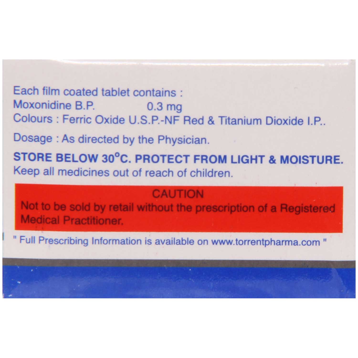 Moxcent 0.3 Tablet 10's, Pack of 10 TABLETS Moxcent 0.3 Tablet 10's, Pack of 10 TABLETS