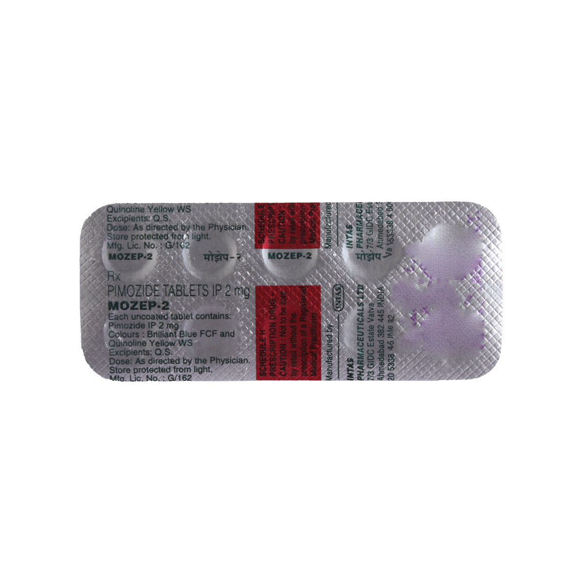 MOZEP 2MG TABLET, Pack of 10 TabletS MOZEP 2MG TABLET, Pack of 10 TabletS