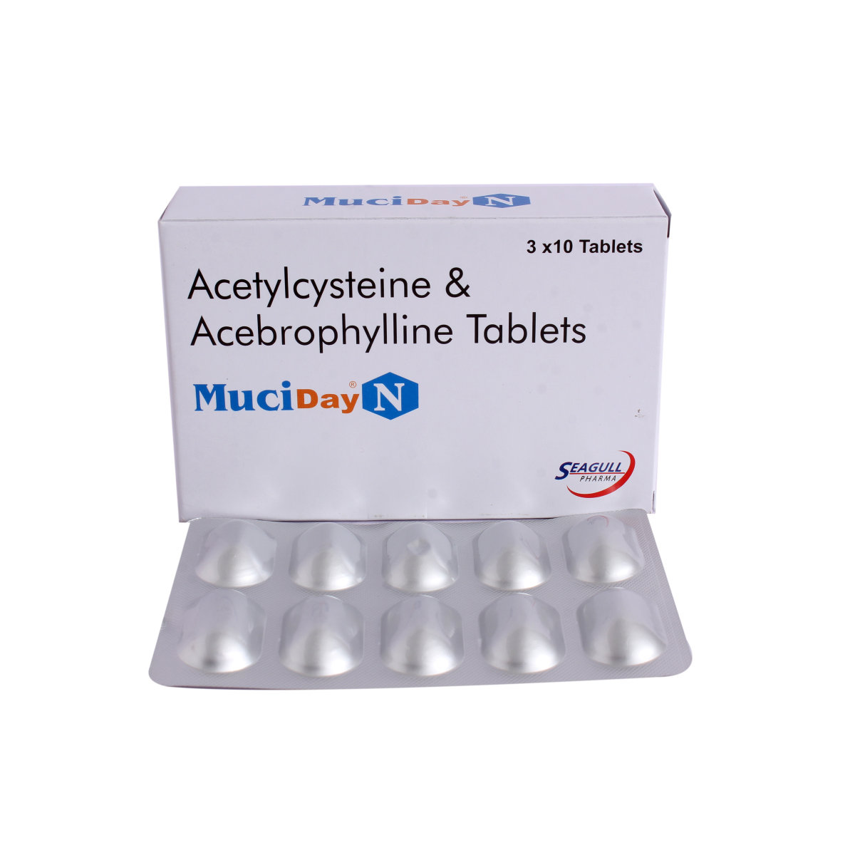 Muciday N Tablet 10's, Pack of 10 TABLETS Muciday N Tablet 10's, Pack of 10 TABLETS