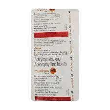 Mucinac AB Tablet 10's, Pack of 10 TABLETS Mucinac AB Tablet 10's, Pack of 10 TABLETS