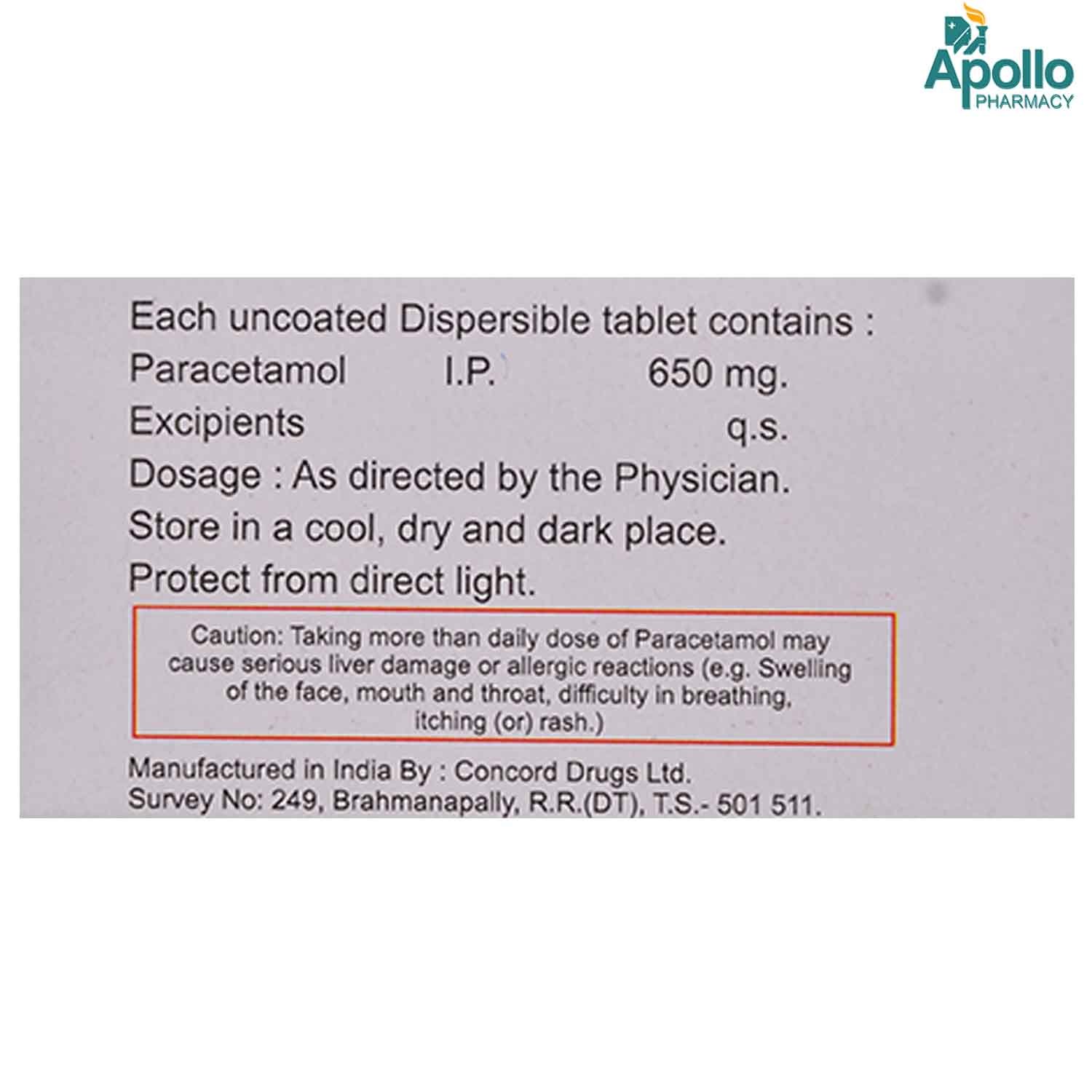 Munpal 650 mg Tablet 10's, Pack of 10 TABLETS Munpal 650 mg Tablet 10's, Pack of 10 TABLETS