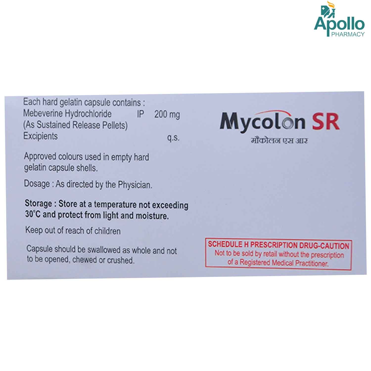 Mycolon SR Capsule 10's, Pack of 10 CAPSULES Mycolon SR Capsule 10's, Pack of 10 CAPSULES