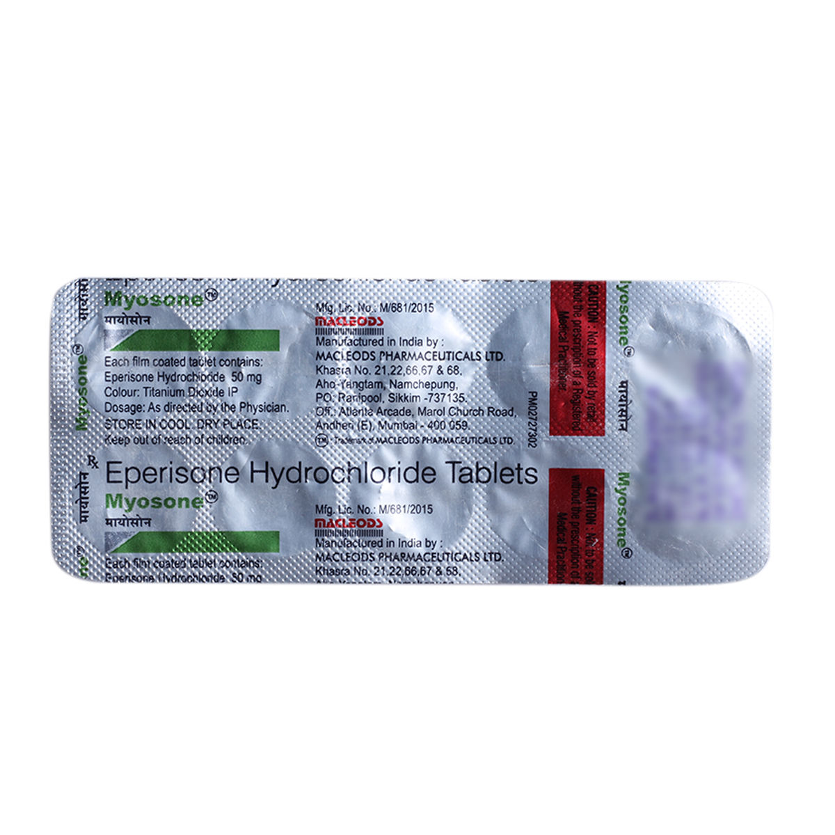 Buy Myosone 50 Tablet 10's Online