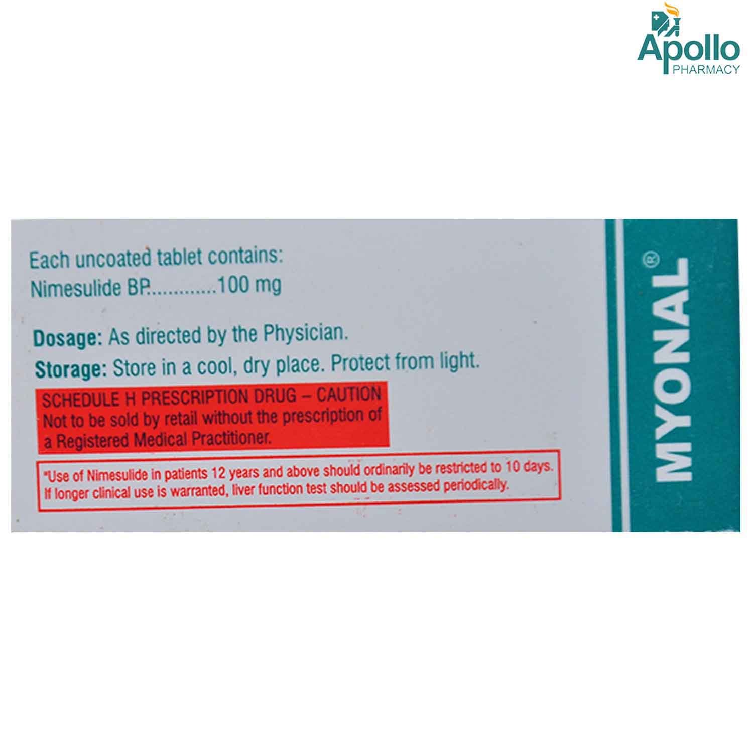 Myonal 100 mg Tablet 10's, Pack of 10 TabletS Myonal 100 mg Tablet 10's, Pack of 10 TabletS
