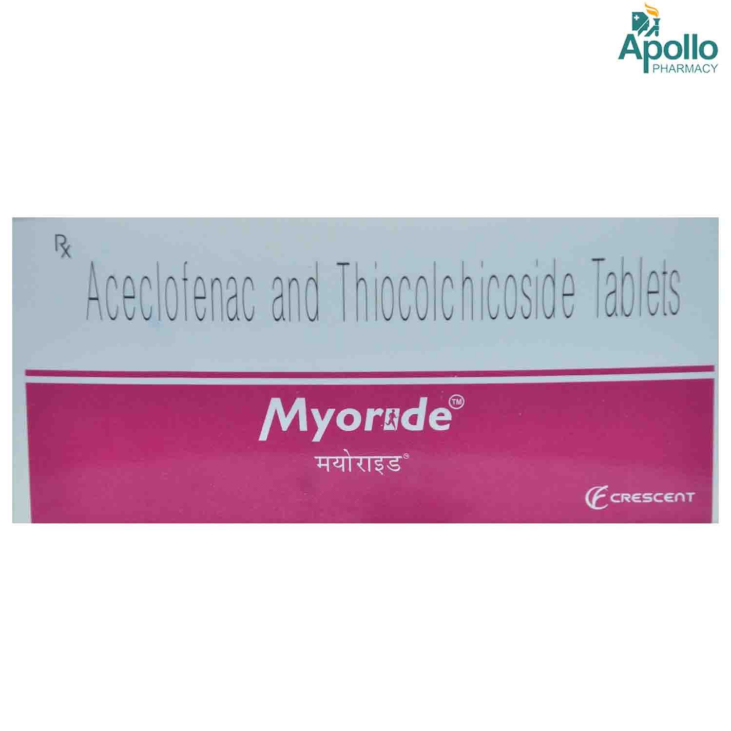 Buy MYORIDE 4MG TABLET 10'S  Online