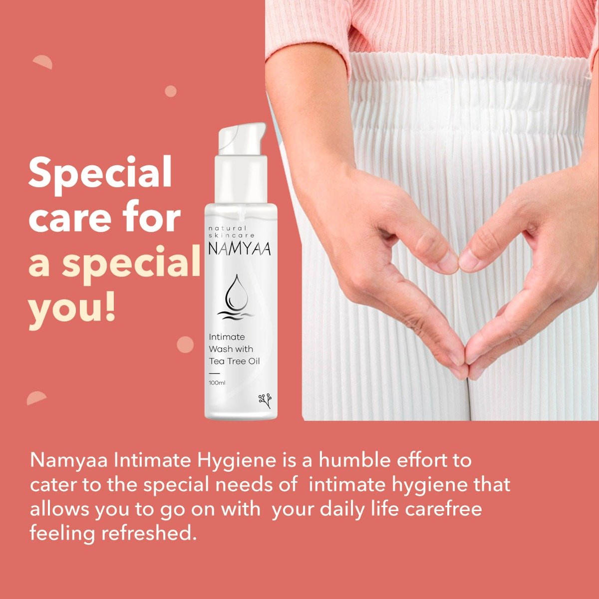 Namyaa Intimate Wash with Tea Tree Oil, 100 ml, Pack of 1 Namyaa Intimate Wash with Tea Tree Oil, 100 ml, Pack of 1