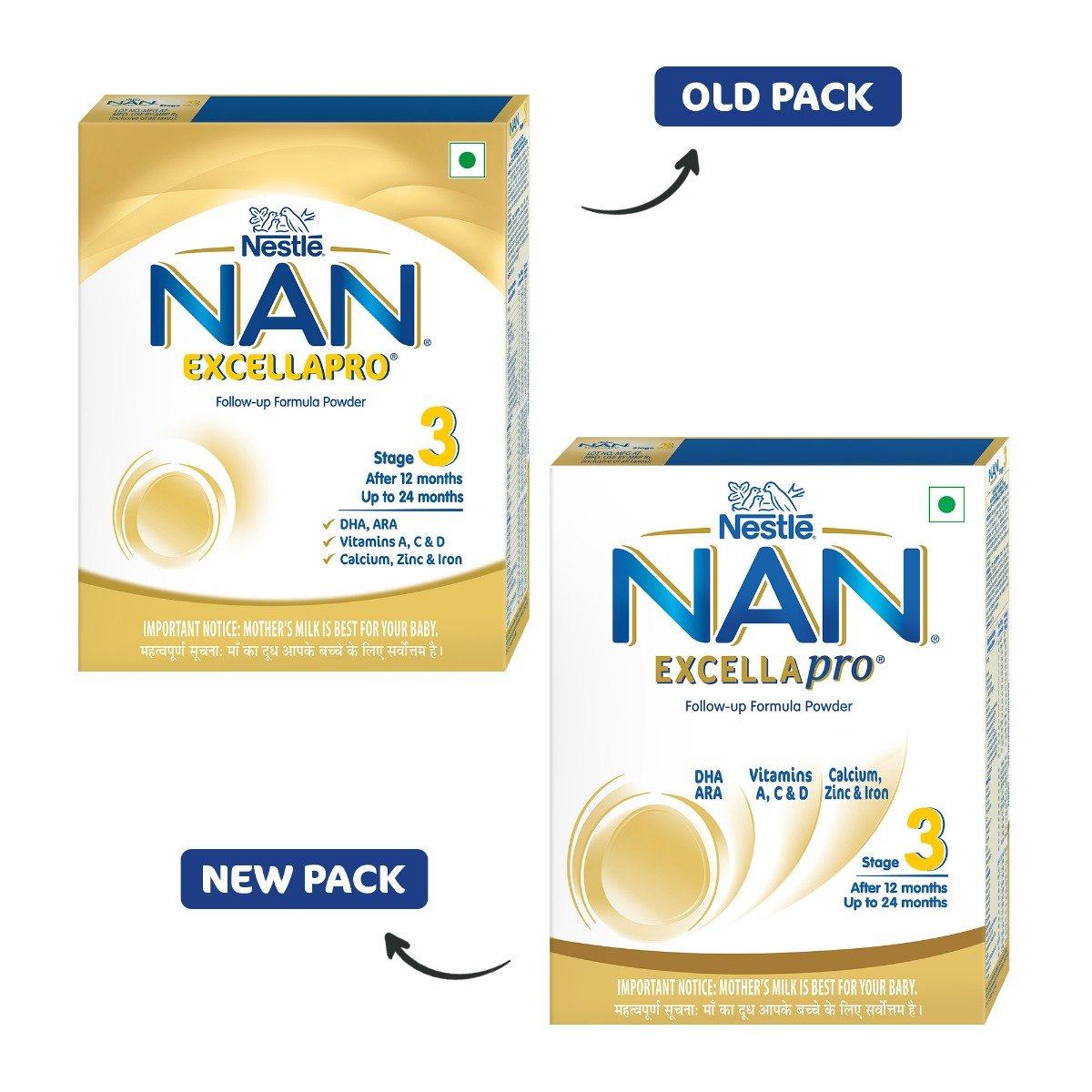 Nestle Nan Excellapro Follow-Up Formula Stage 3 (After 12 Months) Powder, 400 gm Refill Pack, Pack of 1 Nestle Nan Excellapro Follow-Up Formula Stage 3 (After 12 Months) Powder, 400 gm Refill Pack, Pack of 1