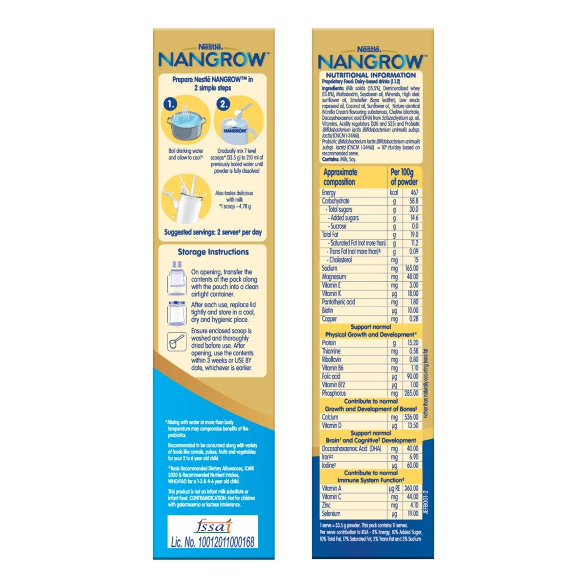 Nestle Nangrow Creamy Vanilla Flavour Nutrition Powder, 400 gm Refill Pack, Pack of 1 Nestle Nangrow Creamy Vanilla Flavour Nutrition Powder, 400 gm Refill Pack, Pack of 1