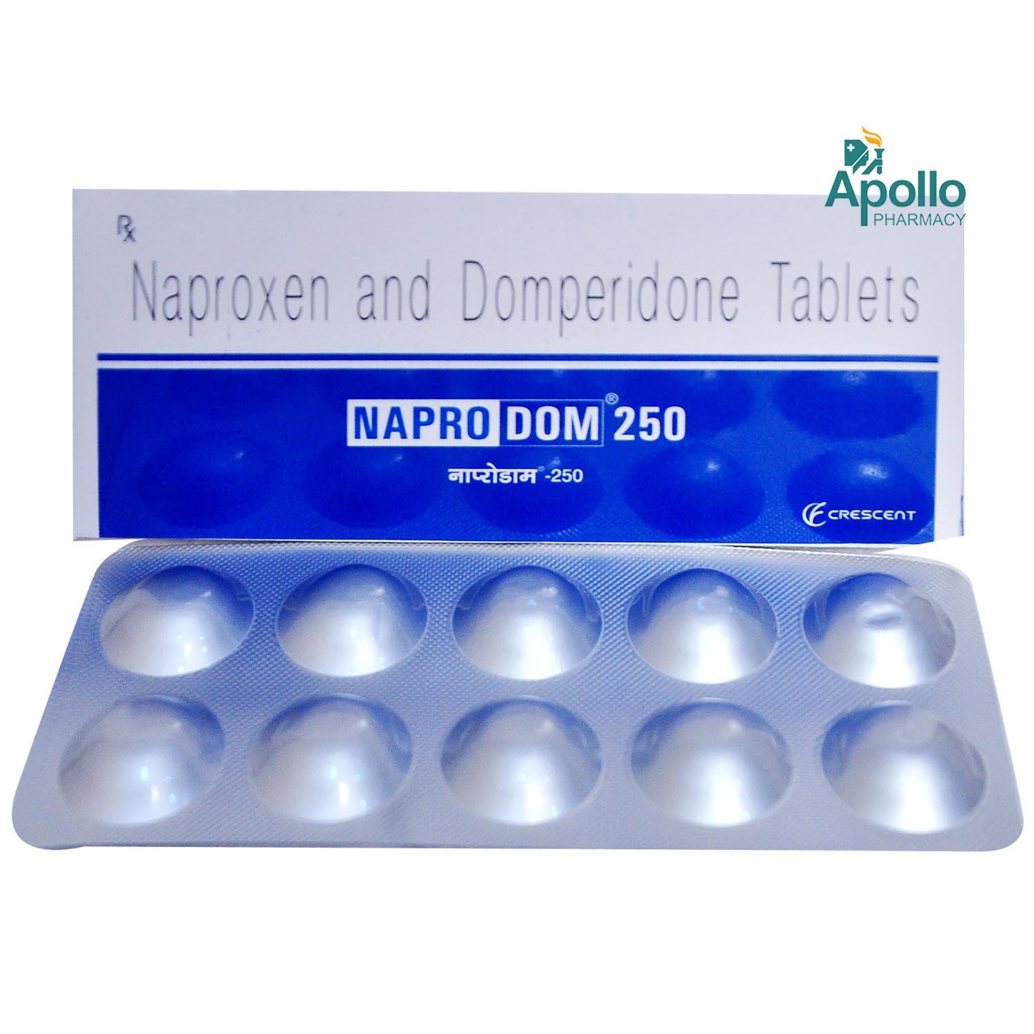Naprodom 250 Tablet 10's, Pack of 10 TABLETS Naprodom 250 Tablet 10's, Pack of 10 TABLETS