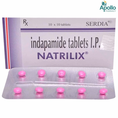 Natrilix Tablet 10's, Pack of 10 TabletS