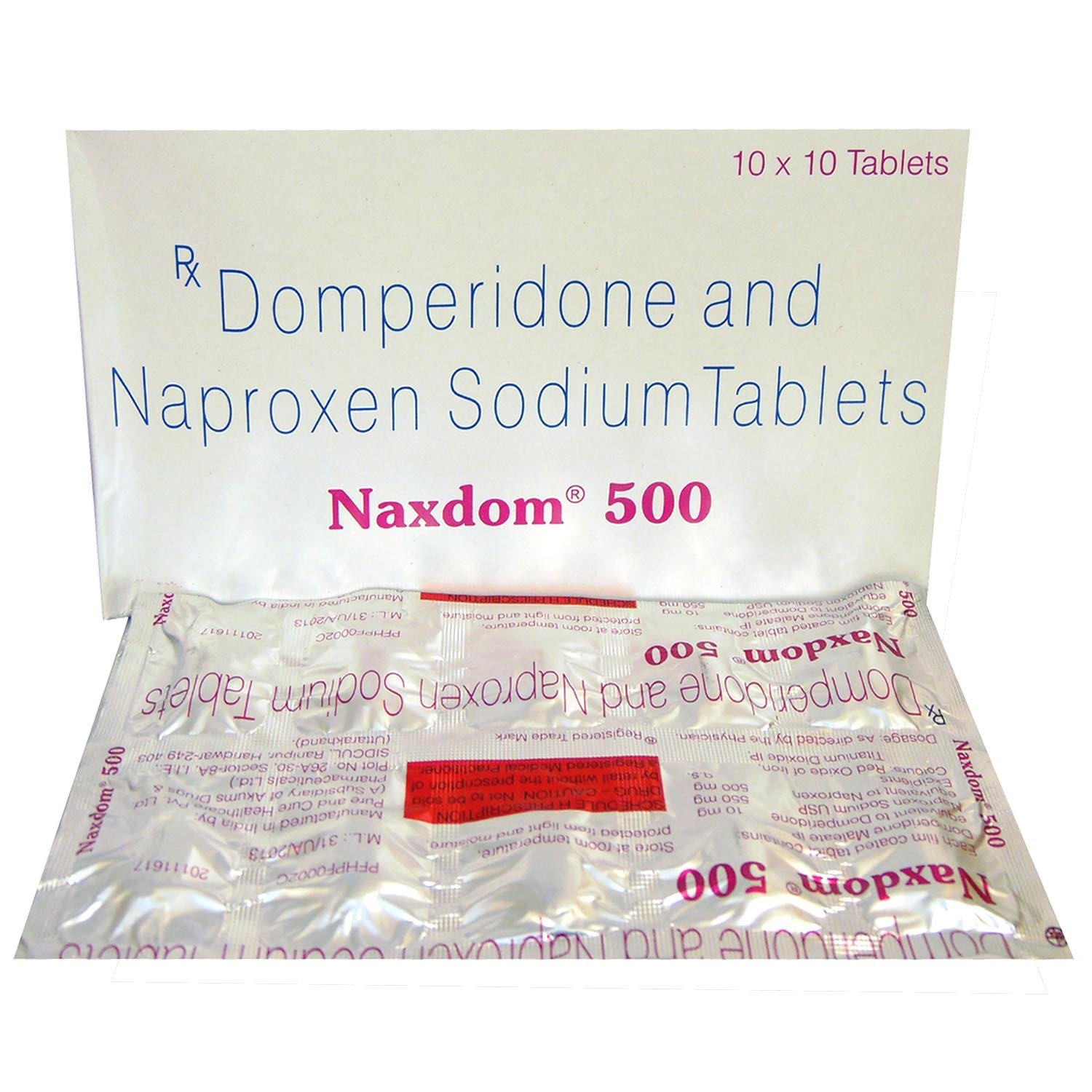 Naxdom 500 Tablet 10's, Pack of 10 TABLETS Naxdom 500 Tablet 10's, Pack of 10 TABLETS