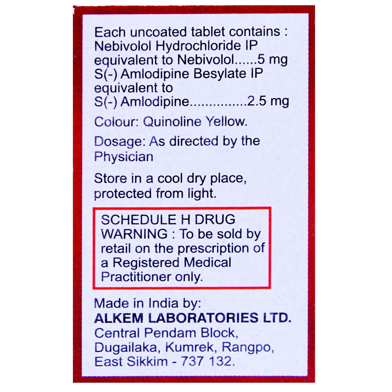Nebipil SA Tablet 10's, Pack of 10 TABLETS Nebipil SA Tablet 10's, Pack of 10 TABLETS