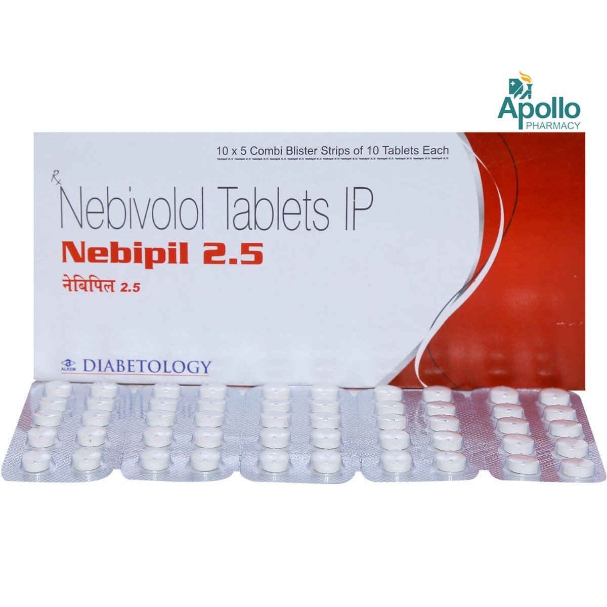 Nebipil 2.5 Tablet 10's, Pack of 10 TABLETS Nebipil 2.5 Tablet 10's, Pack of 10 TABLETS
