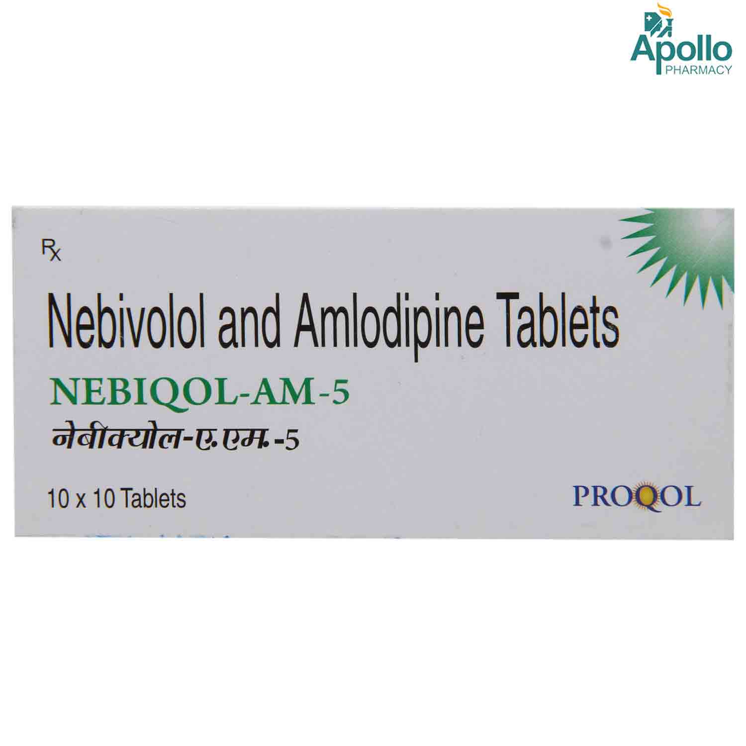 Buy Nebiqol-AM-5 Tablet 10's Online