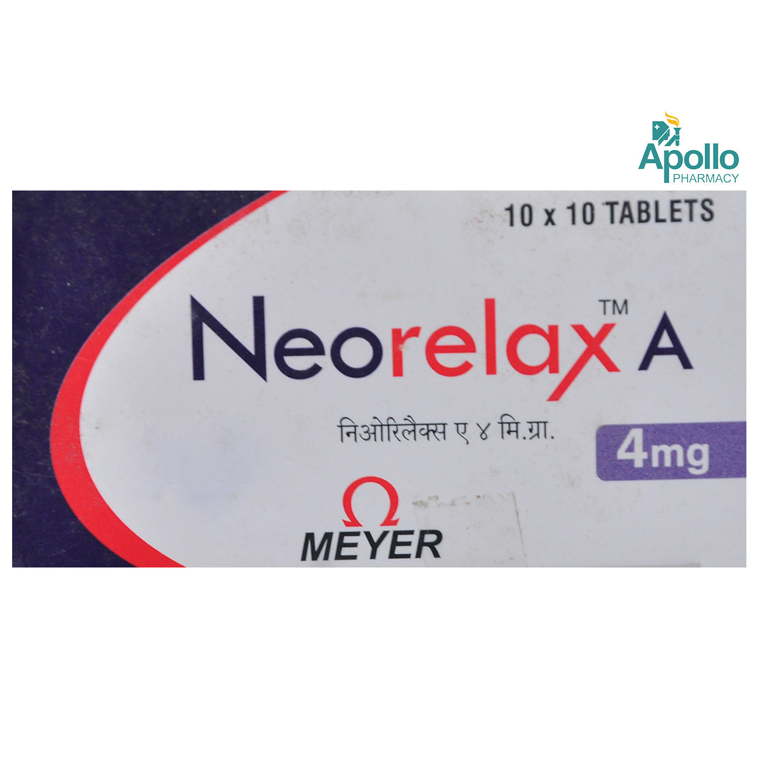 Neorelax A 4 mg Tablet 10's, Pack of 10 Neorelax A 4 mg Tablet 10's, Pack of 10