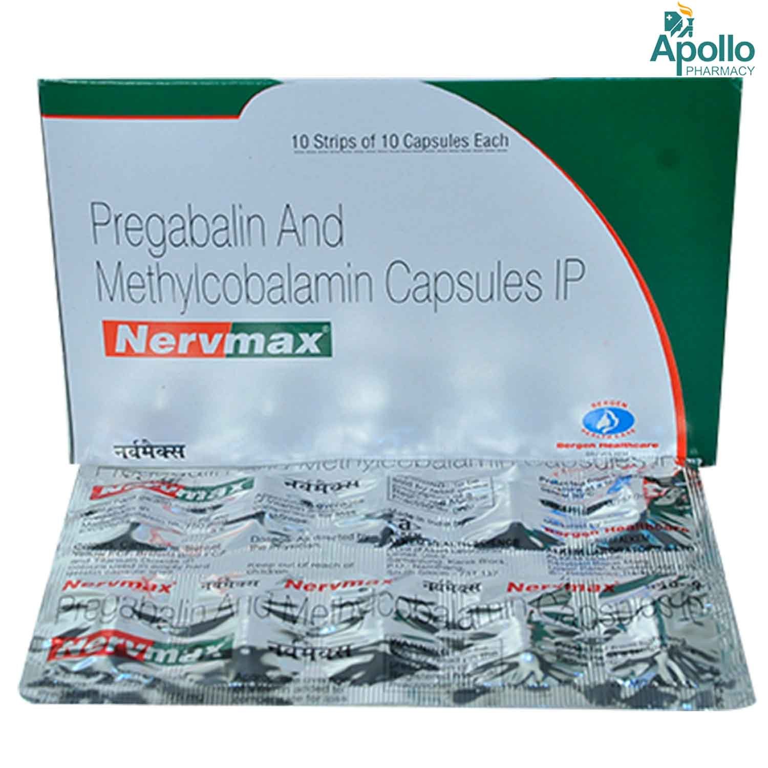 Nervmax Capsule 10's, Pack of 10 Nervmax Capsule 10's, Pack of 10