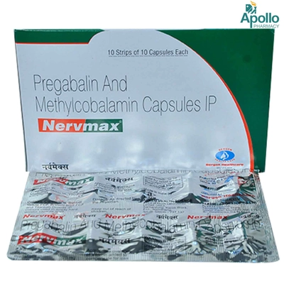 Nervmax Capsule 10's, Pack of 10 CAPSULES