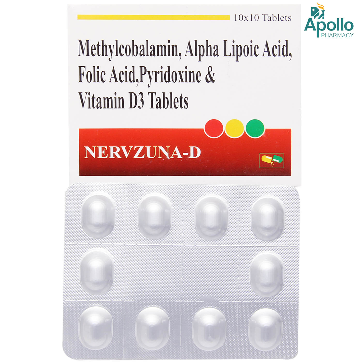 Nervzuna-D Tablet 10's, Pack of 10 Nervzuna-D Tablet 10's, Pack of 10