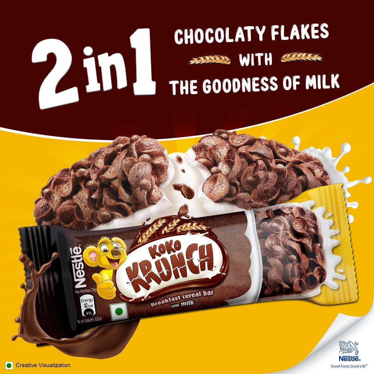 Nesplus Kokos Bar Chocolate, 25 gm, Pack of 1 Nesplus Kokos Bar Chocolate, 25 gm, Pack of 1