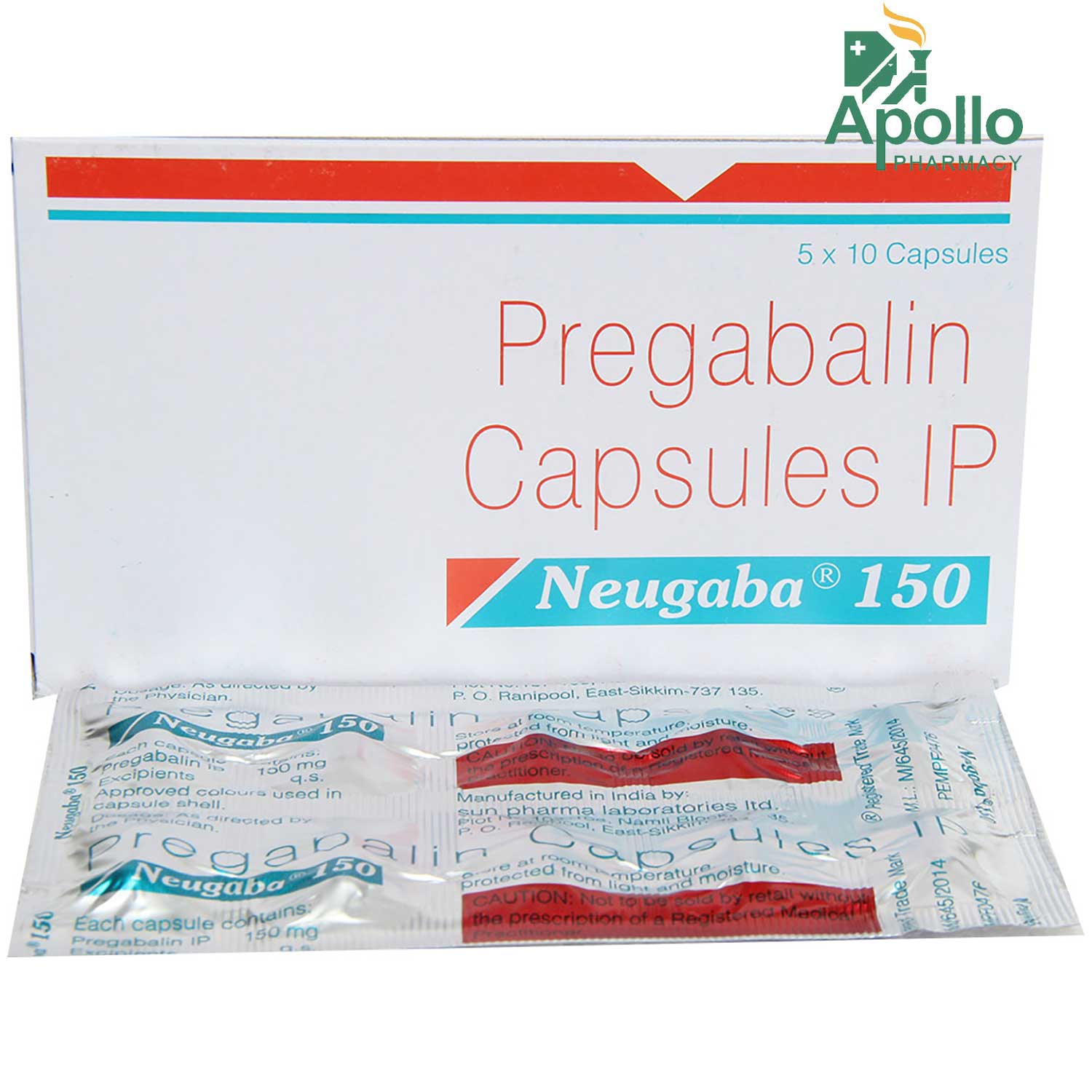 Neugaba 150 Capsule 10's, Pack of 10 CAPSULES Neugaba 150 Capsule 10's, Pack of 10 CAPSULES