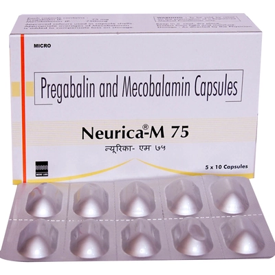 Neurica-M 75 Capsule 10's, Pack of 10 CAPSULES