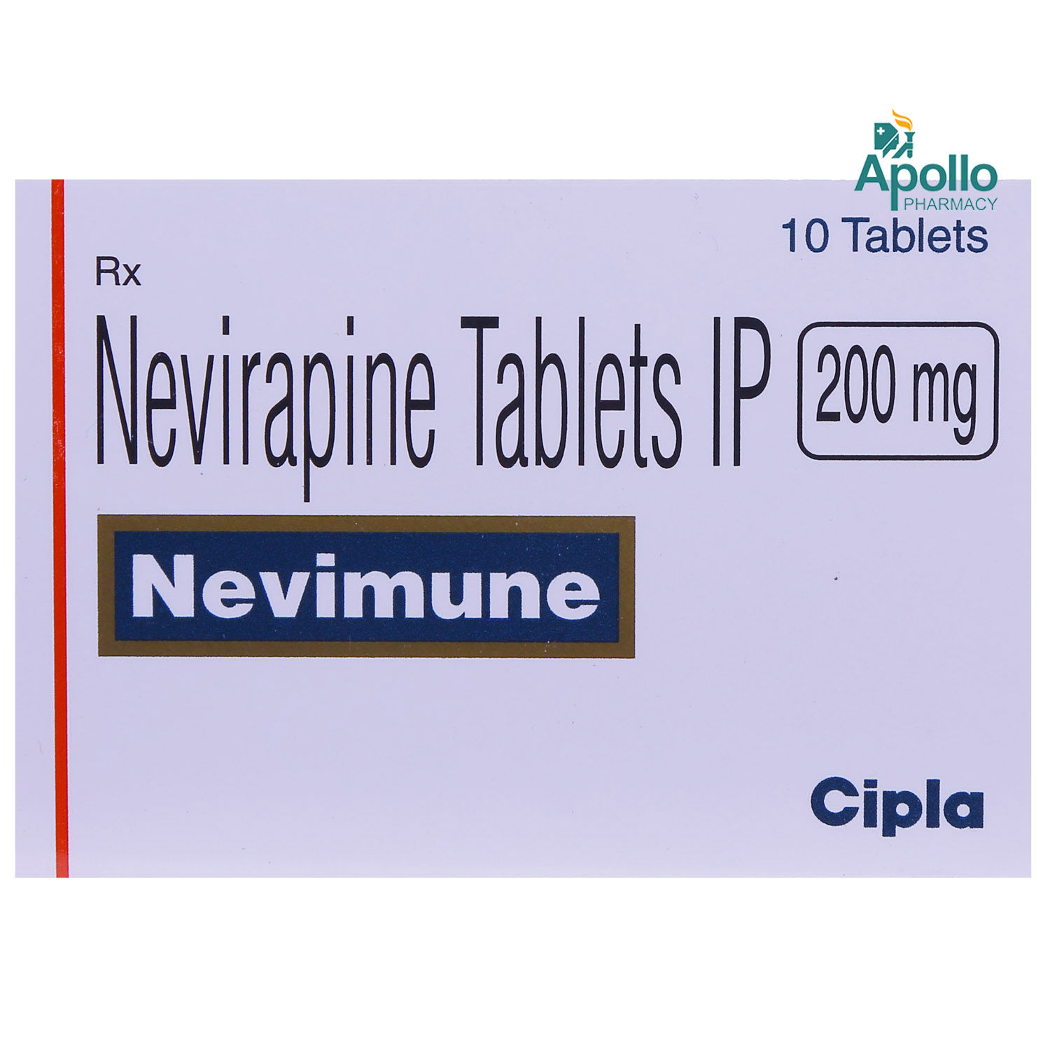 Buy NEVIMUNE 200MG TABLET 10'S Online