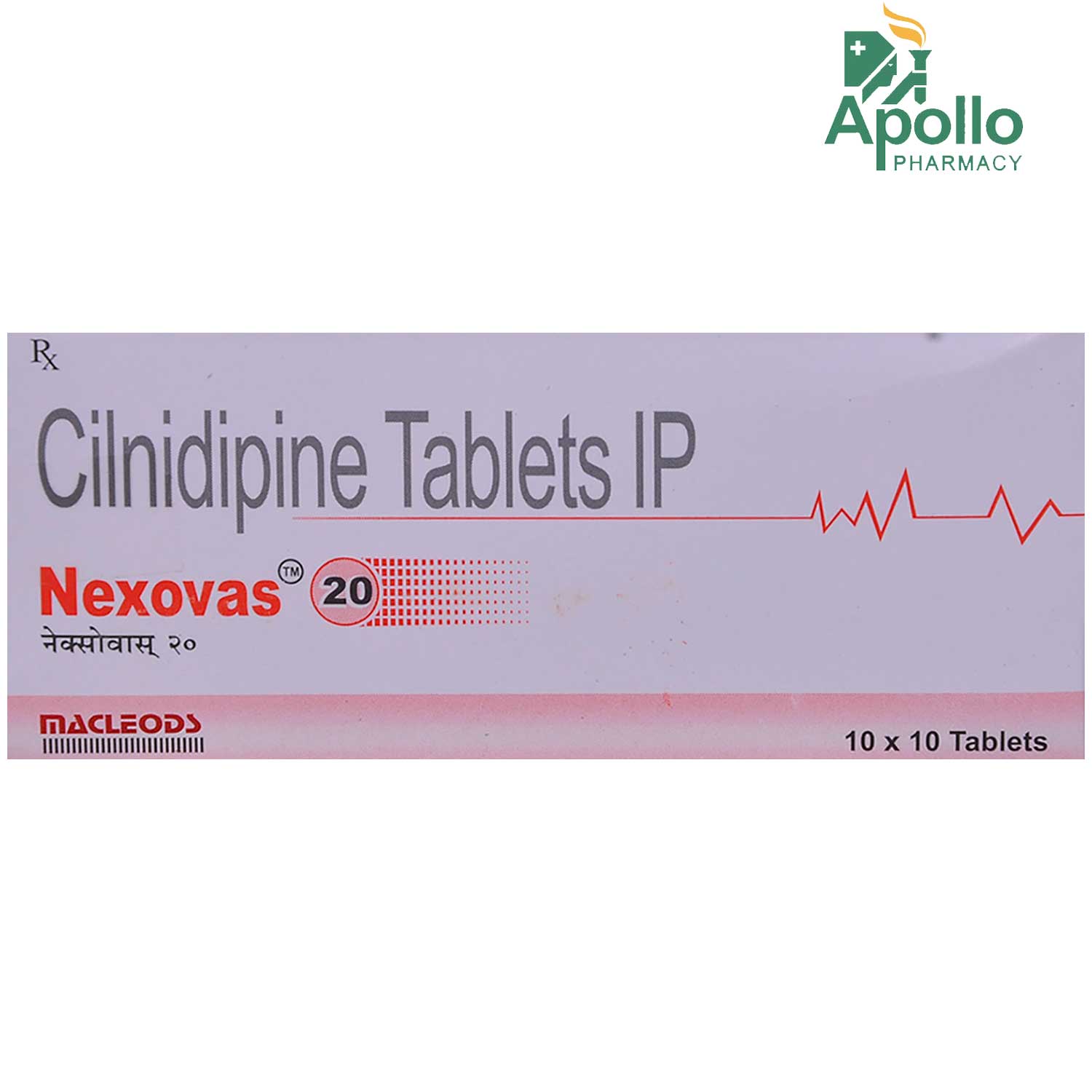 Buy Nexovas 20 Tablet 10's Online