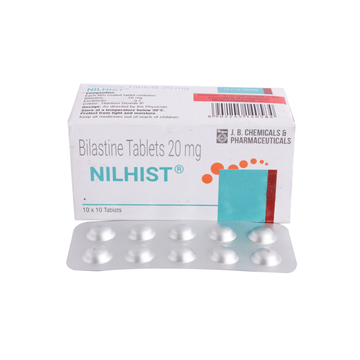 Nilhist 20 Tablet 10's, Pack of 10 TABLETS Nilhist 20 Tablet 10's, Pack of 10 TABLETS