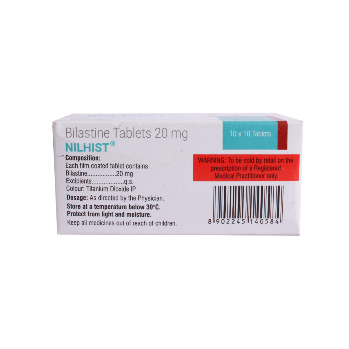 Nilhist 20 Tablet 10's, Pack of 10 TABLETS Nilhist 20 Tablet 10's, Pack of 10 TABLETS