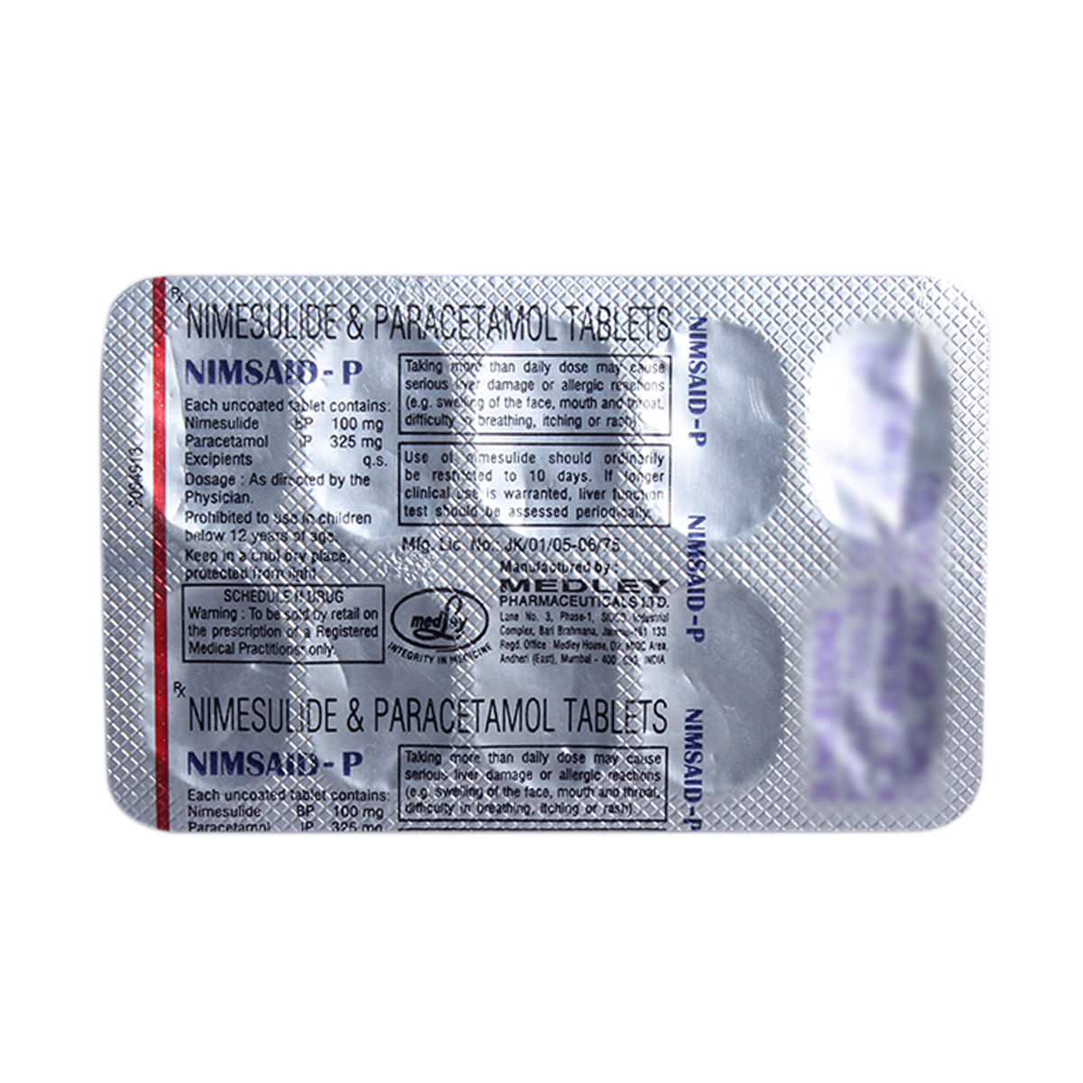 Buy Nimsaid-P Tablet 10's Online