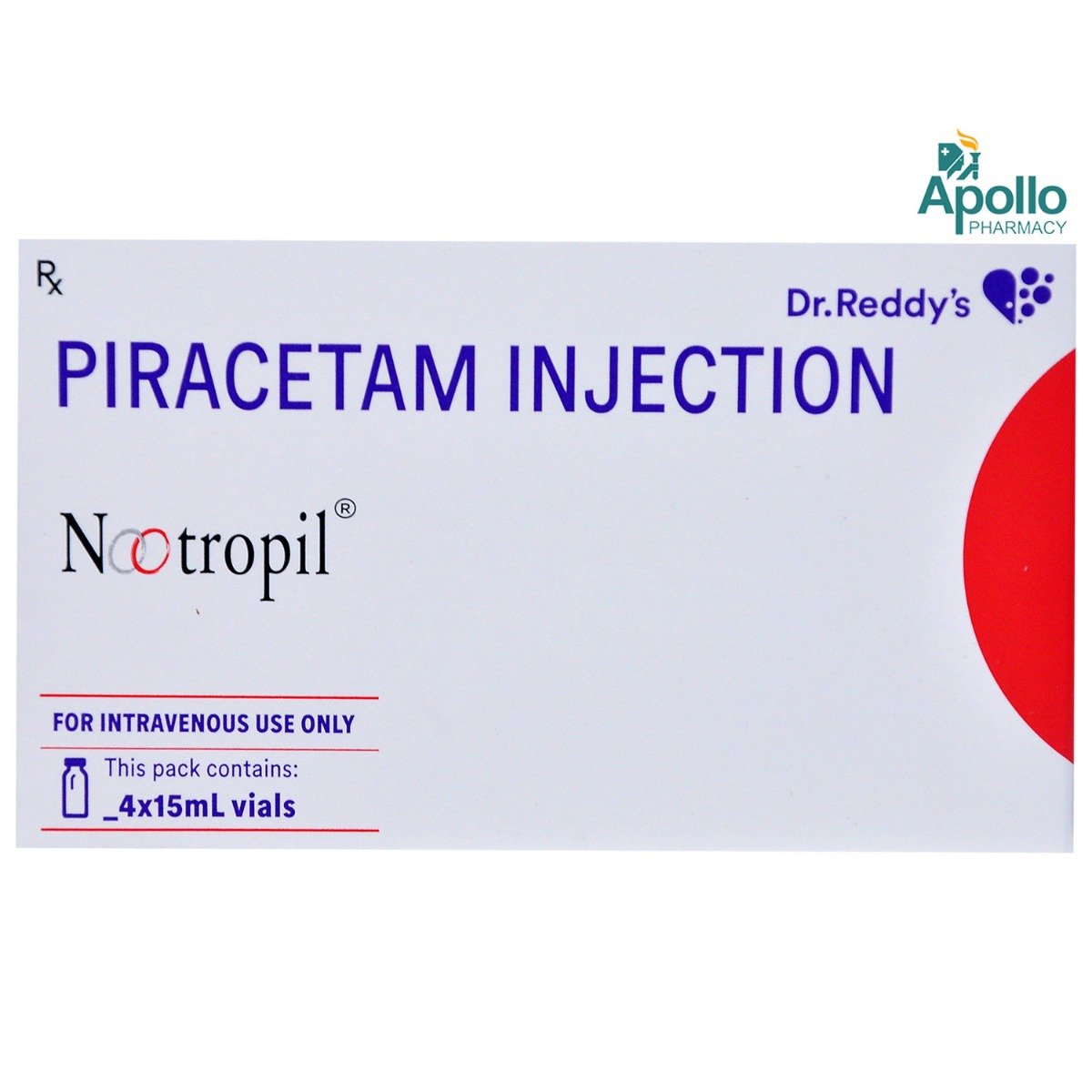 Nootropil Injection 15 ml, Pack of 1 Injection Nootropil Injection 15 ml, Pack of 1 Injection