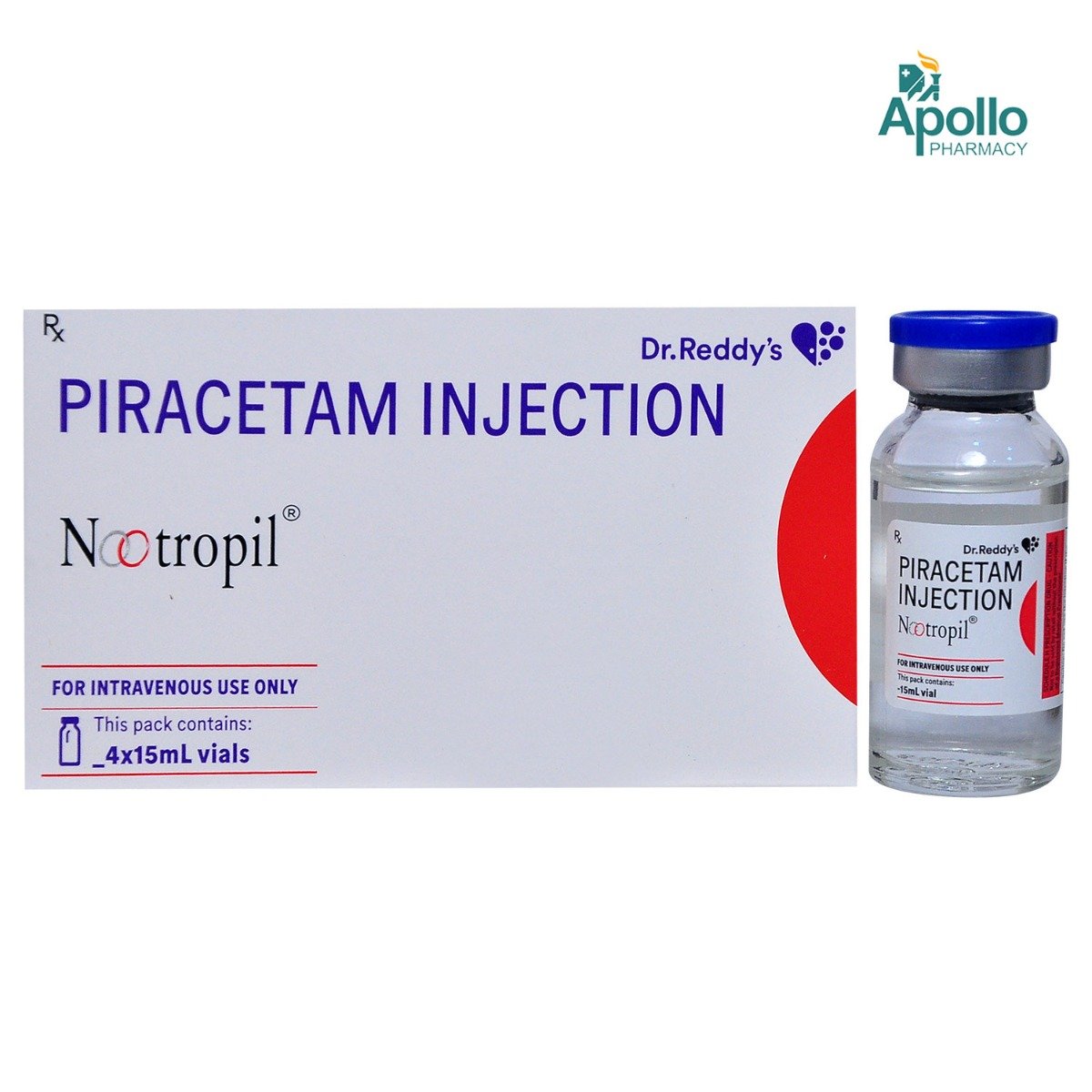 Nootropil Injection 15 ml, Pack of 1 Injection Nootropil Injection 15 ml, Pack of 1 Injection