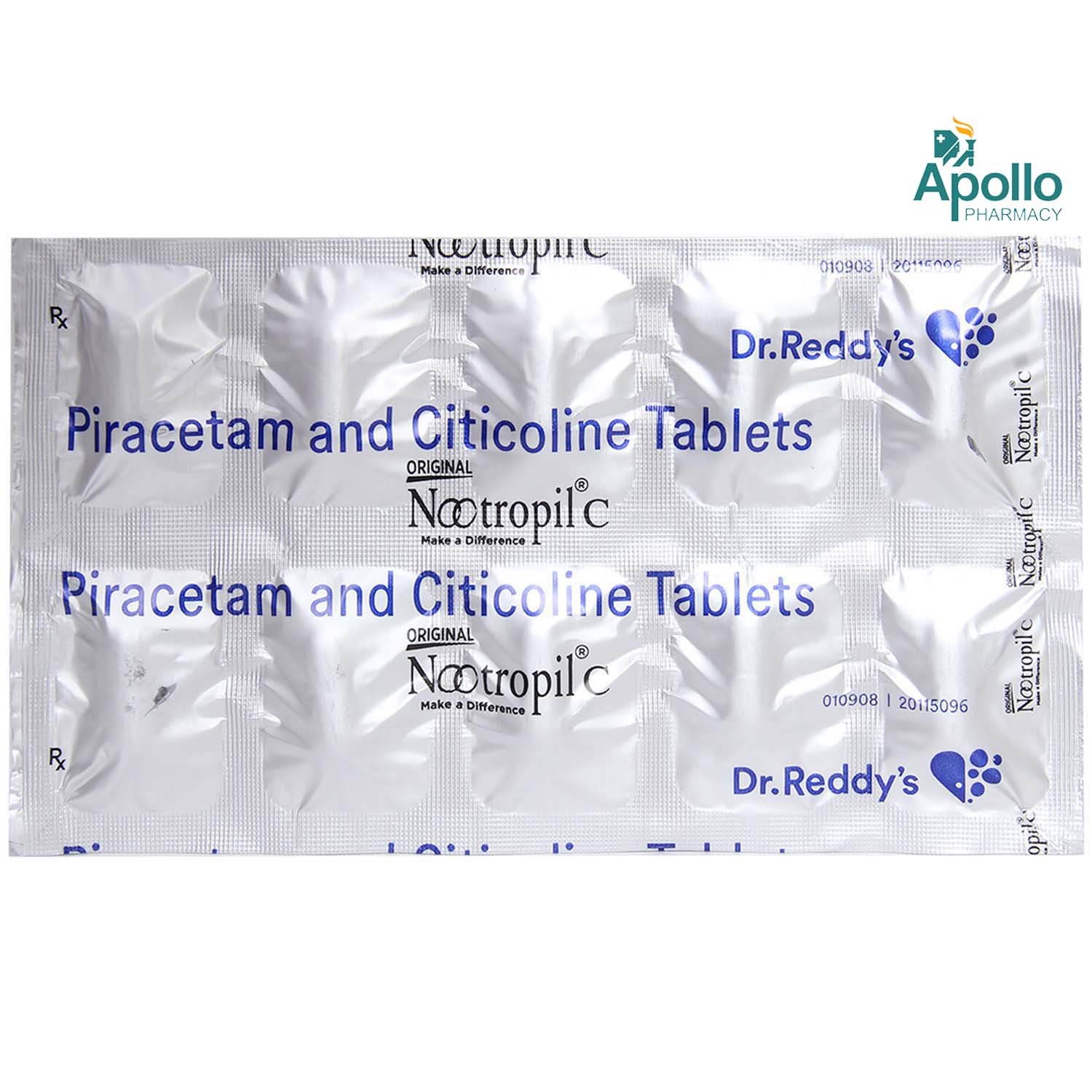 Nootropil C Tablet 10'S 10's, Pack of 10 TABLETS Nootropil C Tablet 10'S 10's, Pack of 10 TABLETS