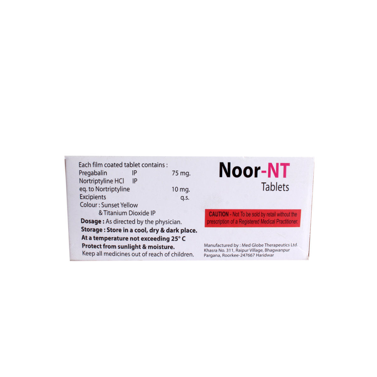 Noor-Nt 75mg Tablet 10's, Pack of 10 Noor-Nt 75mg Tablet 10's, Pack of 10